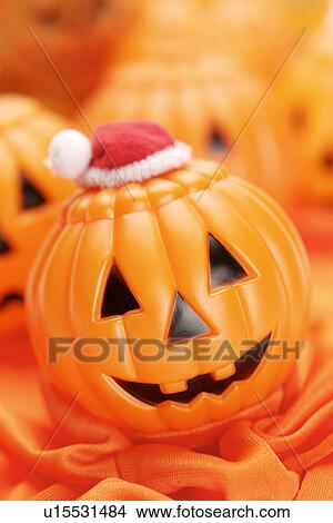 Picture - Pumpkins on satin. Fotosearch