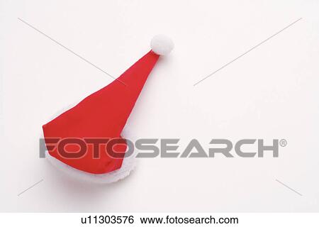 Stock Photograph - Santa hat, close up. Fotosearch