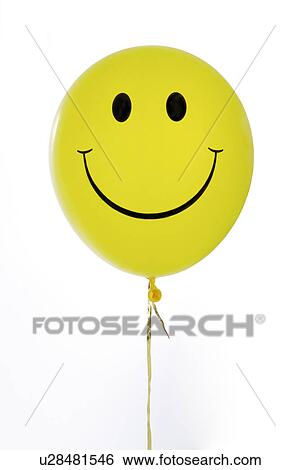 Balloon with smiley face against white background View Large Photo Image Stock Photograph - Balloon with smiley face against white background. Fotosearch