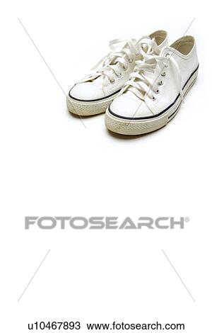 Stock Image - Canvas Shoes, close up. Fotosearch