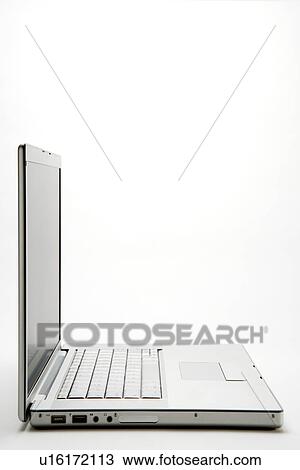 Laptop, side view, close up View Large Photo Image Stock Image - Laptop, side view, close up. Fotosearch