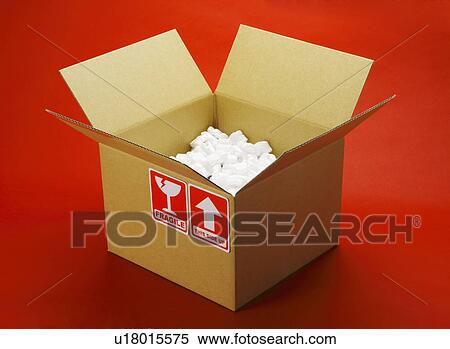 Stock Photography - Open cardboard, close up. Fotosearch