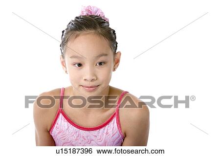 Close-up of girl wearing tracksuit posing View Large Photo Image Stock Photograph - Close-up of girl wearing tracksuit posing. Fotosearch