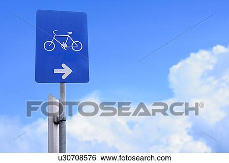 Stock Photograph - Bicycle sign. Fotosearch