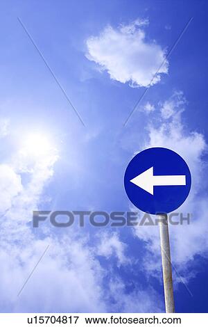 Stock Photo - Directional sign outdoors. Fotosearch