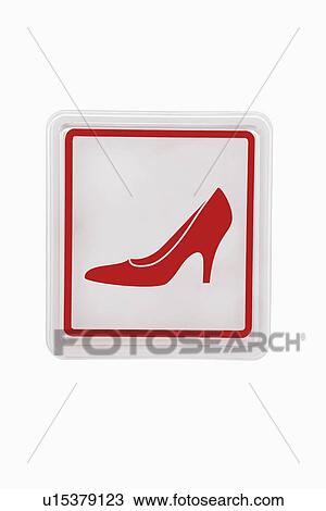 Stock Image - High heel sign. Fotosearch