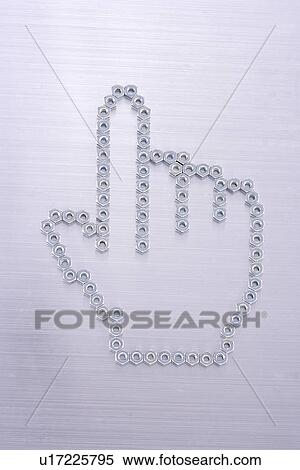 Stock Photography - Human hand shape. Fotosearch