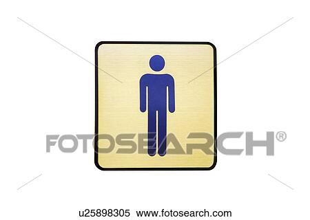 Stock Photography - Men's lavatory sign. Fotosearch