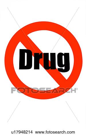 No drug sign View Large Photo Image Picture - No drug sign. Fotosearch