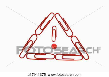 Paper clips in shape of triangle View Large Photo Image Stock Photography - Paper clips in shape of triangle. Fotosearch