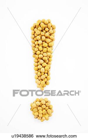 Soy beans in exclamation point View Large Photo Image Stock Photograph - Soy beans in exclamation point. Fotosearch