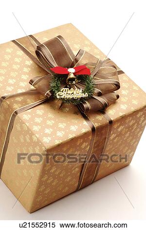 Wrapped gift box, close up View Large Photo Image Stock Photography - Wrapped gift box, close up. Fotosearch