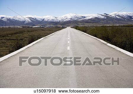 Empty road View Large Photo Image Stock Photo - Empty road. Fotosearch