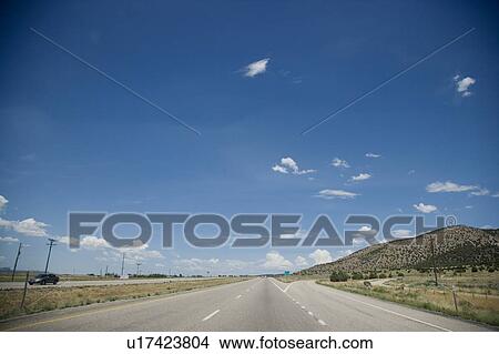 Picture - USA, Empty road. Fotosearch