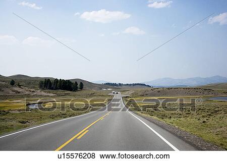 Stock Photo - USA, Empty road. Fotosearch