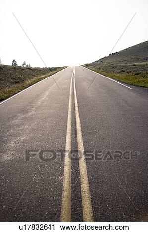 Stock Image - USA, straight road. Fotosearch