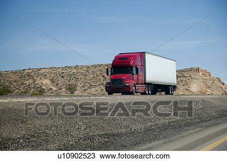 USA, Truck on road View Large Photo Image Stock Image - USA, Truck on road. Fotosearch