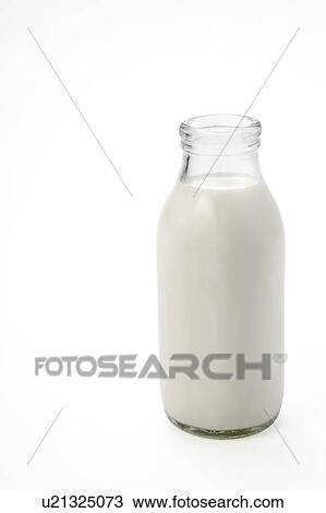 Stock Image - Bottle of Milk. Fotosearch