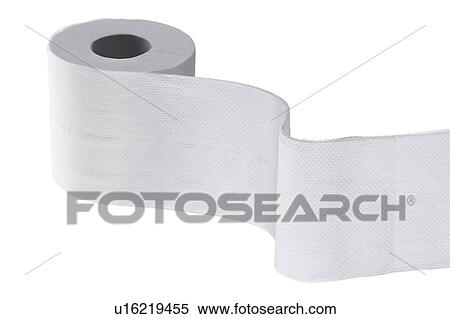 Stock Photography - Close-up of a roll of toilet paper. Fotosearch