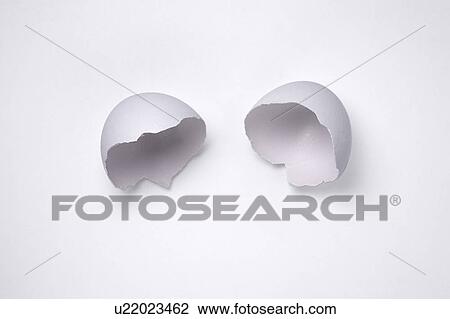 Stock Image - Empty Egg Shells. Fotosearch