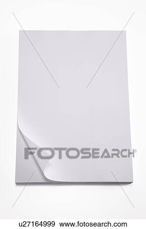 Stock Photo - Papers, page folded back. Fotosearch