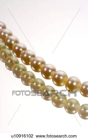 Stock Image - Pearl necklace. Fotosearch