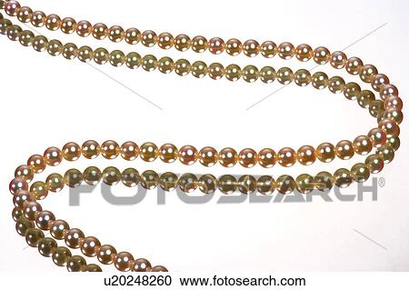 Stock Image - Pearl necklace. Fotosearch