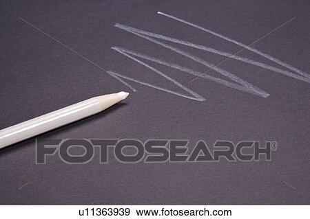 Stock Photo - White crayon. Fotosearch