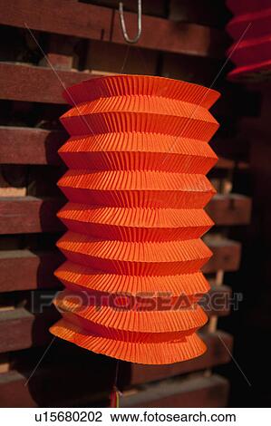 Stock Image - Close-up of a Chinese lantern. Fotosearch