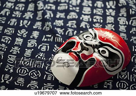 Close-up of a mask of Chinese style View Large Photo Image Stock Photo - Close-up of a mask of Chinese style. Fotosearch