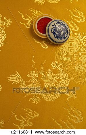 Close-up of an inkpad on textile with lucky pattern View Large Photo Image Stock Image - Close-up of an inkpad on textile with lucky pattern. Fotosearch