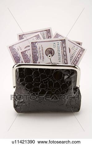 Purse full of money View Large Photo Image Stock Image - Purse full of money. Fotosearch
