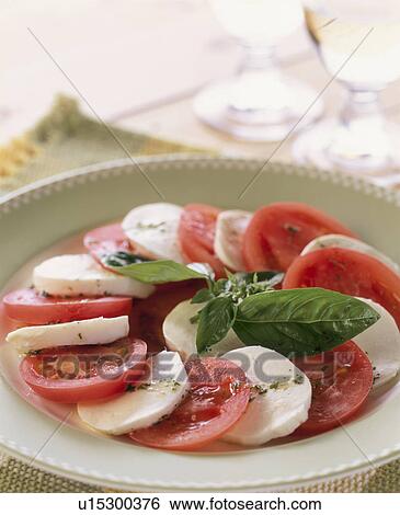 A Tomato And Mozzarella Salad View Large Photo Image Stock Photograph - A Tomato And Mozzarella Salad. Fotosearch