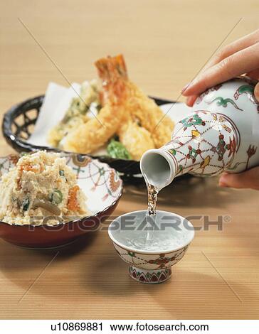 Stock Image - Alcohol, Tofu Lees, Tempura,. Fotosearch