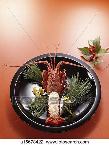 Stock Image - Assorted Spiny Lobster. Fotosearch