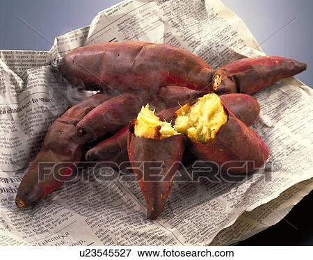 Baked Sweet Potato View Large Photo Image Stock Photo - Baked Sweet Potato. Fotosearch