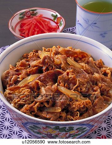 Stock Image - Beef Bowl. Fotosearch