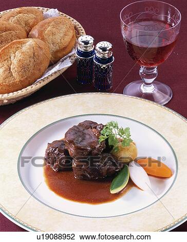 Beef Cooked With Red Wine View Large Photo Image Stock Image - Beef Cooked With Red Wine. Fotosearch