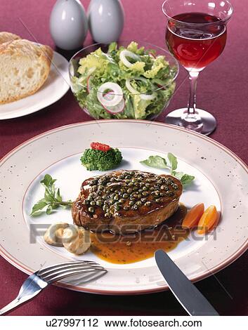 Beef Fillet Green Pepper Steak View Large Photo Image Stock Image - Beef Fillet Green Pepper Steak. Fotosearch