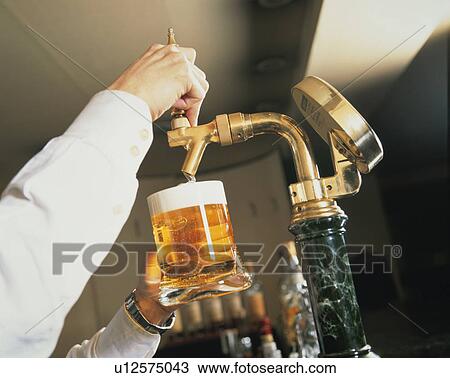 Stock Image - Beer, Server,. Fotosearch