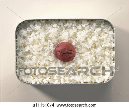 Bento Box With Rice And Pickled Plum View Large Photo Image Picture - Bento Box With Rice And Pickled Plum. Fotosearch