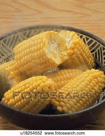 Stock Image - Boiled Corn, Canberra,.. Fotosearch