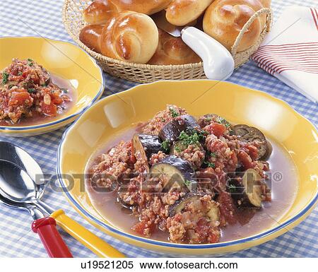 Boiled Egg Plant And Ground Meat With Tomato View Large Photo Image Stock Photography - Boiled Egg Plant And Ground Meat With Tomato. Fotosearch