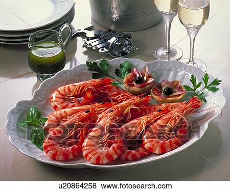 Boiled Prawn View Large Photo Image Stock Photo - Boiled Prawn. Fotosearch