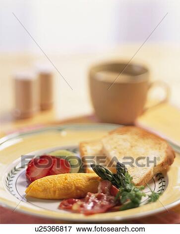 Breakfast, One Plate, View Large Photo Image Stock Photo - Breakfast, One Plate,. Fotosearch