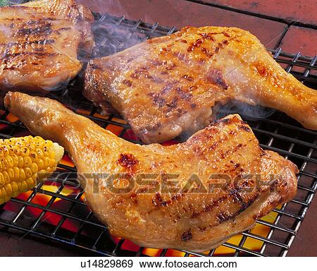Stock Photo - Broiled Chicken Thigh. Fotosearch