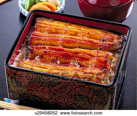 Broiled Eels On Rice View Large Photo Image Stock Image - Broiled Eels On Rice. Fotosearch
