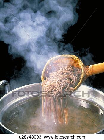 Stock Image - Buckwheat Noodles. Fotosearch