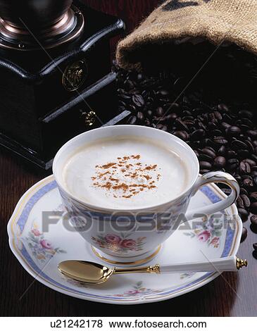 Cafe Cappuccino View Large Photo Image Stock Photo - Cafe Cappuccino. Fotosearch