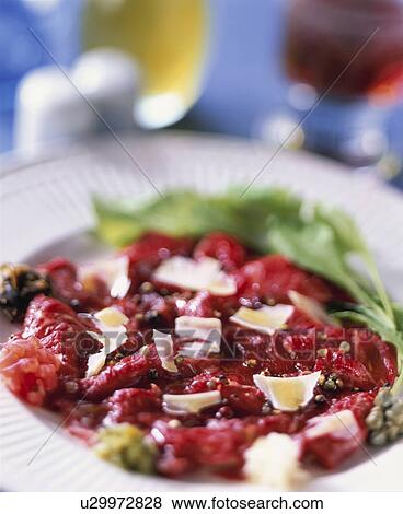Carpaccio Of Beef View Large Photo Image Stock Photo - Carpaccio Of Beef. Fotosearch